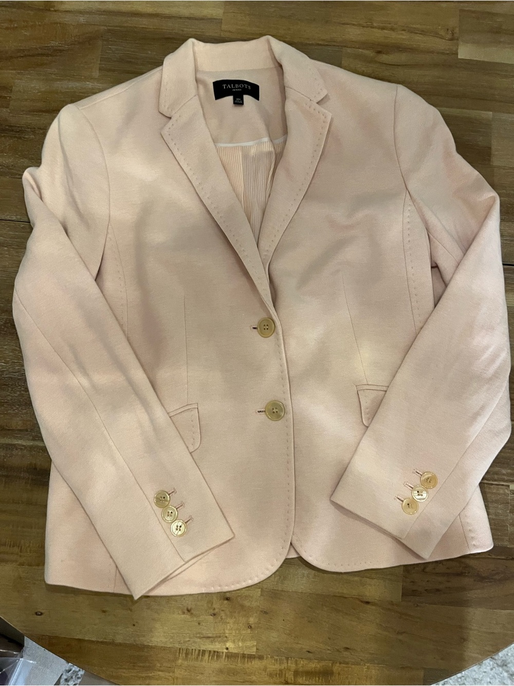 Talbots Women's Blush Pink Tailored Blazer